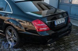 Задна Броня подходяща за Mercedes S-Class W221 (2005-2013) с PDC S65 Дизайн-image-6088482