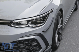 Странични капаци на Предна Броня , подходящи за VW Golf 8 Mk8 MQB TFSI R-Line (2020-Up) Carbon Look-image-6091537