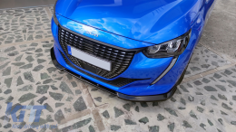 Удължен Спойлер за Предна Броня , подходящ за Peugeot 208 Mk2 (2020-Up) Piano Black-image-6089909