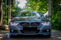 Предна Броня подходяща за BMW 3 Series F30 F31 (2011-2019) M-Technik Дизайн Без фарове за мъгла-image-6094047