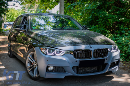 Предна Броня подходяща за BMW 3 Series F30 F31 (2011-2019) M-Technik Дизайн Без фарове за мъгла-image-6094061