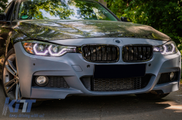 Предна Броня подходяща за BMW 3 Series F30 F31 (2011-2019) M-Technik Дизайн Без фарове за мъгла-image-6094063