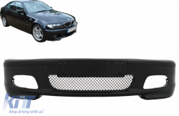 Предна Броня подходяща за BMW 3 Series E46 Sedan Touring (1998-2004) M-Technik M-Tech M-Sport Модел Без фарове за мъгла-image-6093205