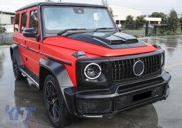 Капак на капака, подходящ за Mercedes G-Class W463 Facelift (2018-2022) Сух карбон-image-6095688