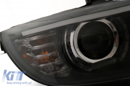 Fari 3D LED Angel Eyes per BMW Serie 3 E92 E93 2006-2010 con Xenon Nero-image-6109349