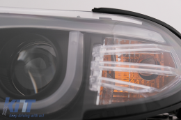 Fari 3D U LED Angel Eyes per BMW 3 E46 Facelift 01-05 Nero-image-6093178