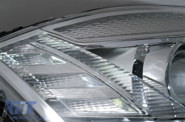 Fari a LED per Mercedes S W221 2005-2009 Facelift Look Dinamico Girando Luci-image-6081107