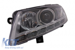 Fari allo xeno LED DRL per Audi A6 C6 4F 04.04-08 Chrome senza AFS-image-6021860