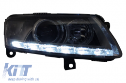 Fari allo xeno LED DRL per Audi A6 C6 4F 04.04-08 Chrome senza AFS-image-6021863