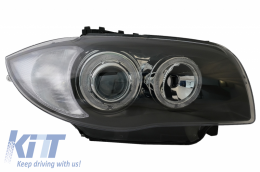 Fari Angel Eyes per BMW 1 E81 E82 E87 E88 04-11 2 Cerchi Halo-image-6060719