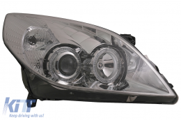 Fari Angel Eyes per Opel Vectra C / Signum Facelift 09.2005-2008 Cromati-image-6086964