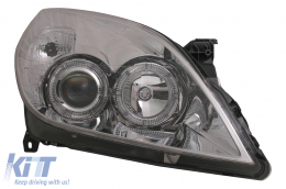 Fari Angel Eyes per Opel Vectra C / Signum Facelift 09.2005-2008 Cromati-image-6086966