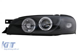 Fari Angel Eyes per Subaru Impreza I GM, GC, GF 05.1993-2000 neri-image-6105566