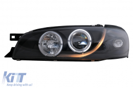 Fari Angel Eyes per Subaru Impreza I GM, GC, GF 05.1993-2000 neri-image-6105567