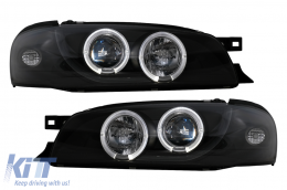 Fari Angel Eyes per Subaru Impreza I GM, GC, GF 05.1993-2000 neri-image-6105571