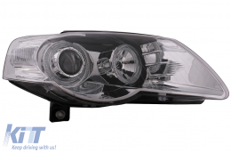 Fari Angel Eyes per VW Passat B6 3C 03.2005-2010 Chrome LHD o RHD-image-6093550