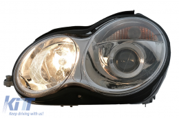 Fari Anteriori per Mercedes Classe C W203 07.2000-03.2004 Faro Alogeno Cromo H7-image-6107758