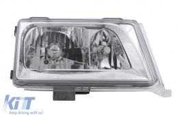 Fari anteriori per Mercedes Classe E W124 S124 C124 A124 01.1985-04.1993 Cromato H3 H4-image-6106584