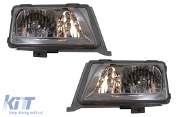 Fari anteriori per Mercedes Classe E W124 S124 C124 A124 01.1985-04.1993 Cromato H3 H4-image-6106591