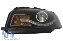 Fari DAYLIGHT per Audi A3 8P 05.2003-03.2008 DRL Nero-image-6015063