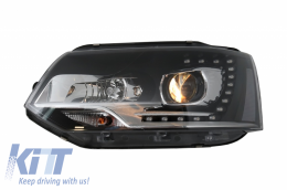 Fari Dayline LED per VW Transporter T5 2010-2015 Luce Lampadina Xenon Look--image-6034237