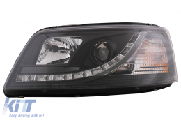 Fari Dayline LED per VW Transporter T5 2010-2015 Luce Lampadina Xenon Look--image-6073399