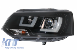 Fari Fanale LED DRL per VW Transporter T5 Multivan Facelift 10-15 U Tube Xenon-image-6037471