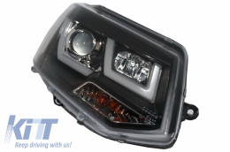 Fari Fanale LED DRL per VW Transporter T5 Multivan Facelift 10-15 U Tube Xenon-image-6037472