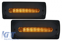 Fari Fanali LED Dynamic per fari MERCEDES G-class W463 89-15 Luci Fendinebbia--image-6046921