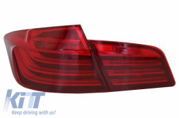 Fari Fanali LED M Performance per BMW 5 Series F10 RED LCI Design Rosso 11-17--image-6037490