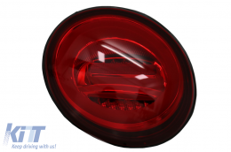 Fari Fanali LED per VW New Beetle (1998-2005) con luci di svolta dinamiche sequenziali rosse-image-6078846