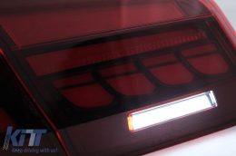 Fari Fanali LED posteriori OLED per BMW Serie 5 F10 Rosso chiaro Luce di svolta dinamica-image-6096147