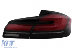 Fari Fanali LED posteriori per BMW Serie 5 F10 Rosso Nero Luce Svolta Dinamica LCI G30 Design-image-6098208