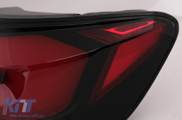 Fari Fanali LED posteriori per BMW Serie 5 F10 Rosso Nero Luce Svolta Dinamica LCI G30 Design-image-6098211