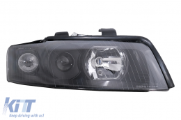 Fari Fanali per Audi A4 B6 2000-2004 Luce RHD / LHD Nero-image-6038359