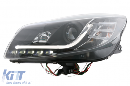 Fari Fanali per Opel Insignia 2008-2012 LED DRL Luci di marcia diurna Nero-image-6093233