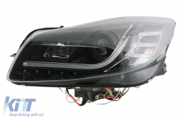 Fari Fanali per Opel Insignia 2008-2012 LED DRL Luci di marcia diurna Nero-image-65577