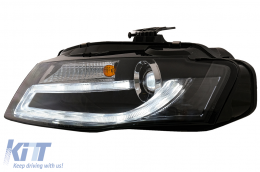 Fari Fanali Xenon Luce Diurna LED DRL per AUDI A4 B8 8K 08-11 Facelift Look-image-6008461