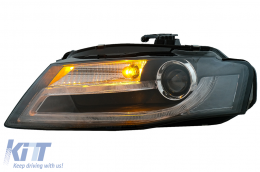 Fari Fanali Xenon Luce Diurna LED DRL per AUDI A4 B8 8K 08-11 Facelift Look-image-6008465