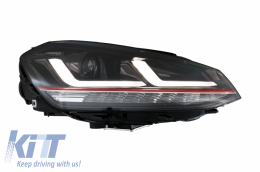 Fari Full LED Osram per VW Golf 7 VII 12-17 rosso GTI Upgrade Xenon & Halogen-image-6034591