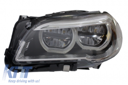 Fari Full LED per BMW Serie 5 F10 F11 2011-2013 Angel Eyes-image-6018390