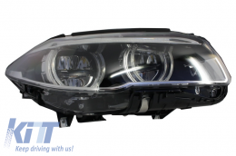 Fari Full LED per BMW Serie 5 F10 F11 2011-2013 Angel Eyes-image-6018410