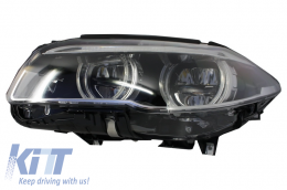 Fari Full LED per BMW Serie 5 F10 F11 2011-2013 Angel Eyes-image-6018411