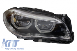 Fari Full LED per BMW Serie 5 F10 F11 2011-2013 Angel Eyes-image-6018412