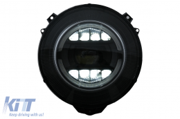 Fari Full LED per Mercedes Classe G W463 2007-2017 Luce Nero Facelift 2018 Look-image-6098502