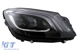 Fari Full LED per Mercedes Classe S W222 2013-2020 Neri-image-6105786