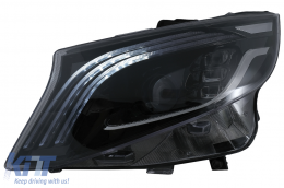 Fari Full LED per Mercedes Classe V W447 2016-2020 Nero Sostituire l'alogeno-image-6096304