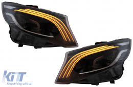 Fari Full LED per Mercedes Classe V W447 2016-2020 Nero Sostituire l'alogeno-image-6096312