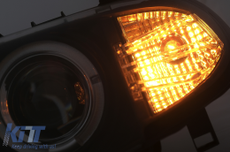 Fari LED Angel Eyes per BMW E46 Facelift Limousine Touring 01-05 Nero-image-6087910