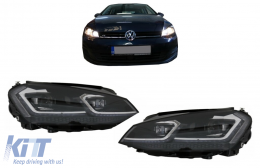 Fari LED Bi-Xenon Look per VW Golf 7 VII 12-17 Facelift G7.5 R Line Look-image-6086921